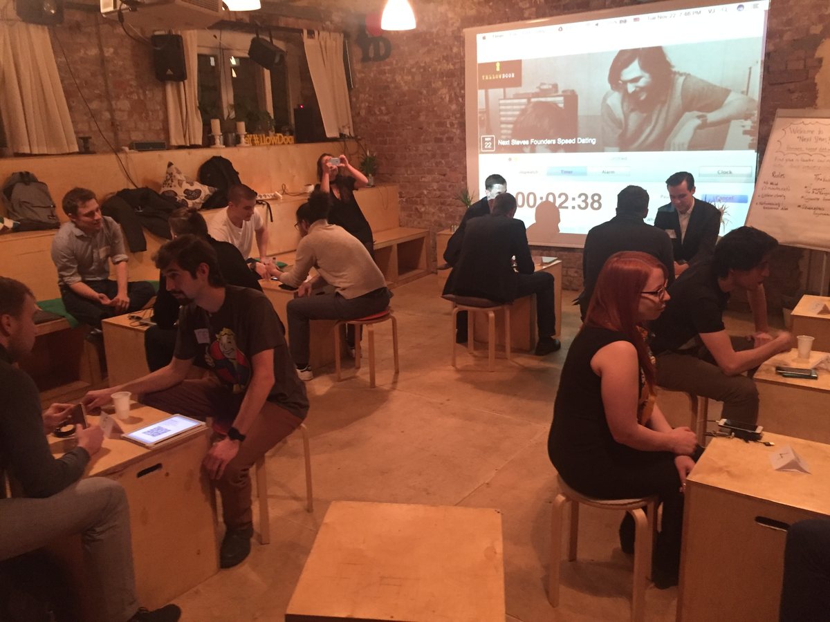Next Steves Founders Speed Dating в Yellow Door, ноябрь 2016